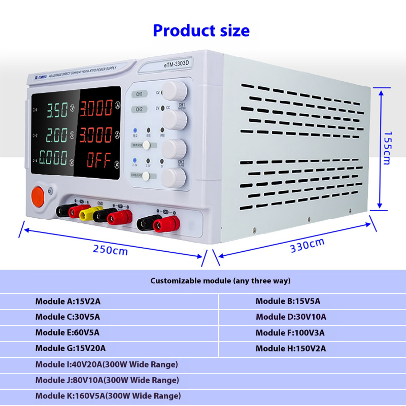 Desktop Linear Power Supply 4- - Linear Dc Power Supply Triple Output recension och pris