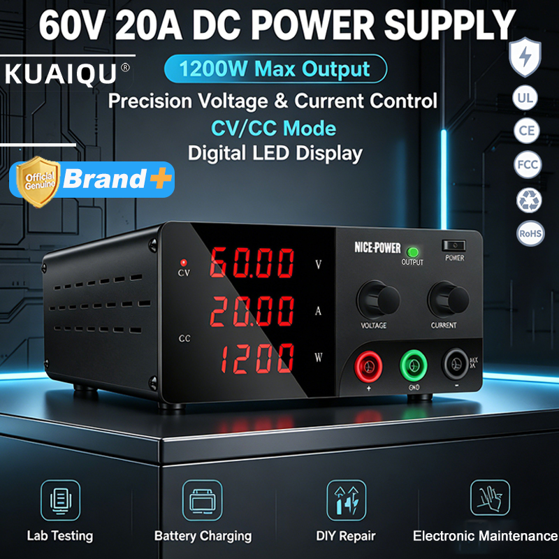 NICE-POWER 60V 20A High Power  - High Power 60V 20A Bench Power Supply recension och pris